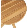 Trädgårdssidan Bord Massivt Teak vidaXL ⌀40 x 41 cm – miniatyr 6
