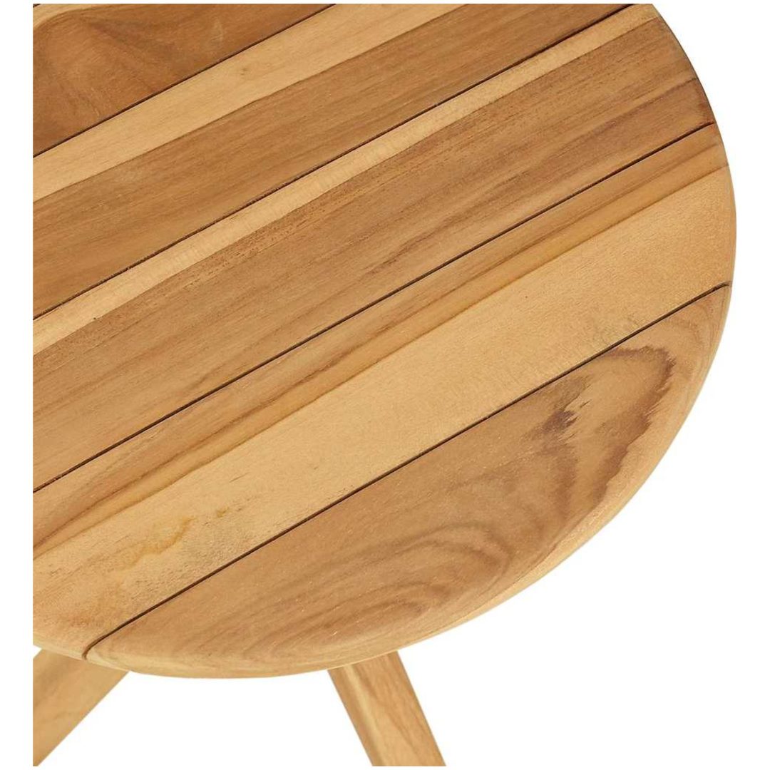 Trädgårdssidan Bord Massivt Teak vidaXL ⌀40 x 41 cm – bild 6