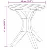 Trädgårdssidan Bord Massivt Teak vidaXL ⌀40 x 41 cm – miniatyr 8
