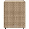 Trädgårdsskåp beige konstrotting vidaXL 55 x 59 x 69 cm – miniatyr 6