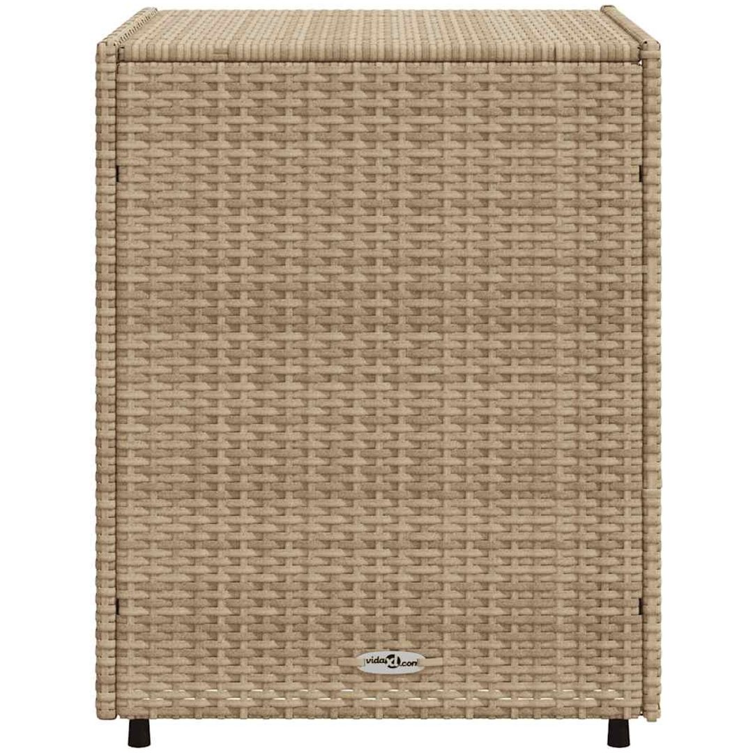 Trädgårdsskåp beige konstrotting vidaXL 55 x 59 x 69 cm – bild 6