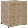 Trädgårdsskåp beige konstrotting vidaXL 55 x 59 x 69 cm – miniatyr 7