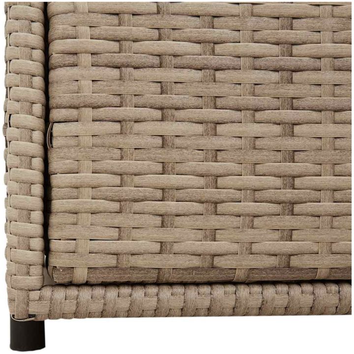 Trädgårdsskåp beige konstrotting vidaXL 55 x 59 x 69 cm – bild 8