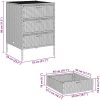 Trädgårdsskåp brun konstrotting vidaXL 55 x 59 x 80 cm – miniatyr 11