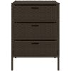 Trädgårdsskåp brun konstrotting vidaXL 55 x 59 x 80 cm – miniatyr 5