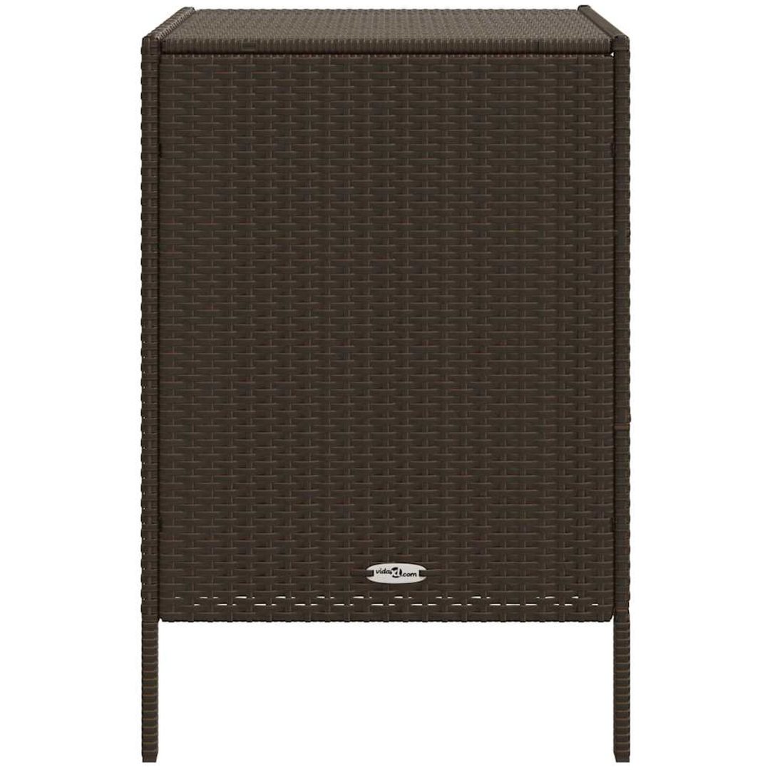 Trädgårdsskåp brun konstrotting vidaXL 55 x 59 x 80 cm – bild 6