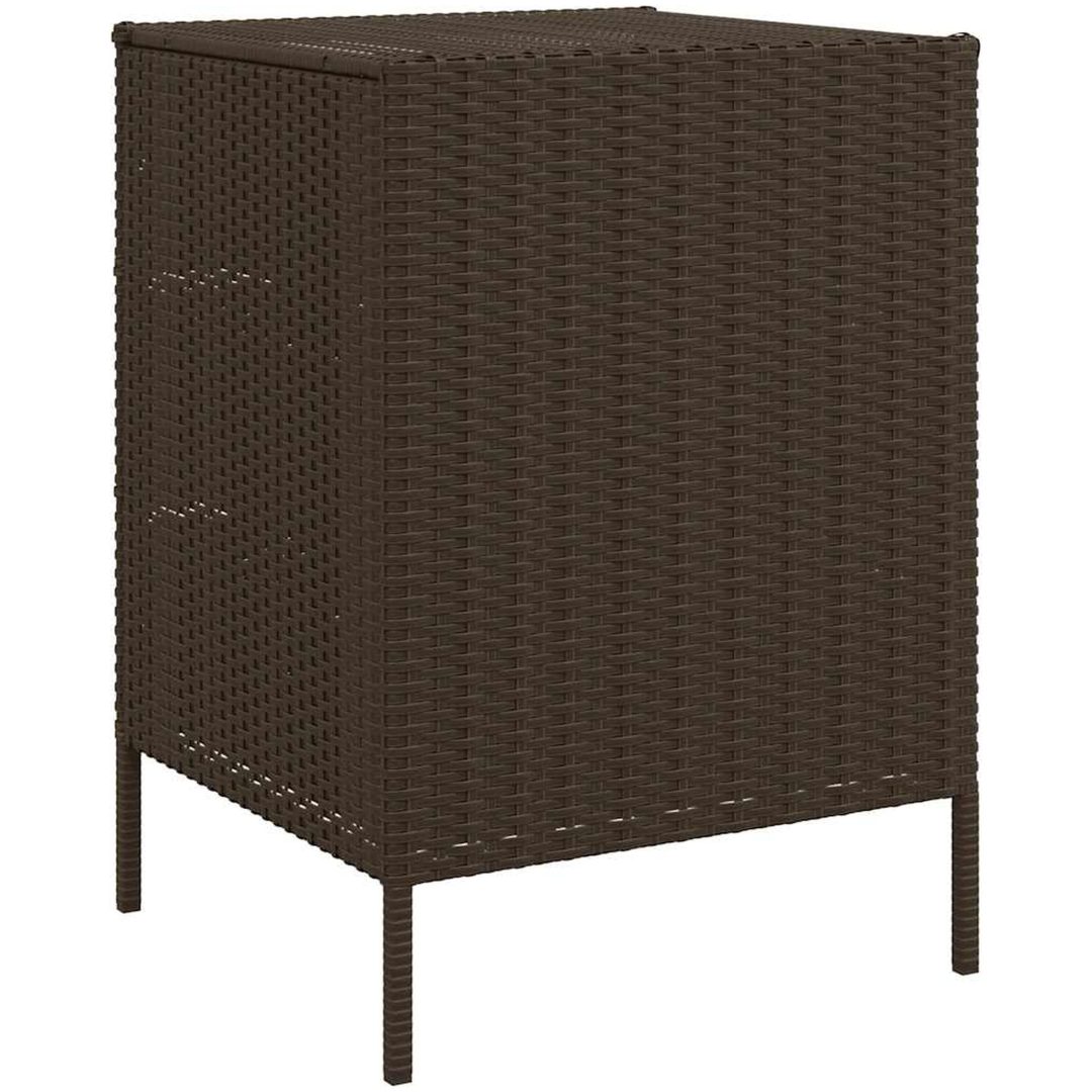 Trädgårdsskåp brun konstrotting vidaXL 55 x 59 x 80 cm – bild 7