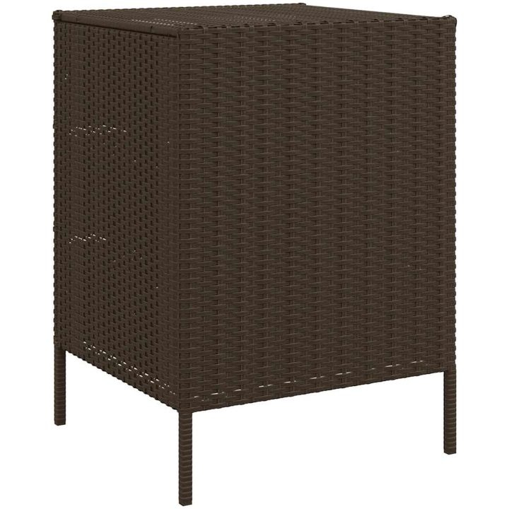 Trädgårdsskåp brun konstrotting vidaXL 55 x 59 x 80 cm – bild 7