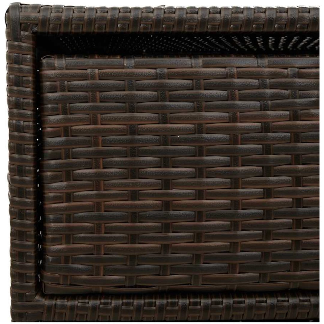 Trädgårdsskåp brun konstrotting vidaXL 55 x 59 x 80 cm – bild 9