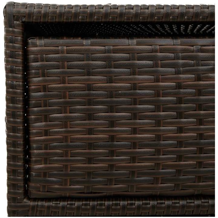Trädgårdsskåp brun konstrotting vidaXL 55 x 59 x 80 cm – bild 9