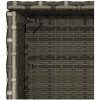 Trädgårdsskåp grå 50x55x115 cm konstrotting vidaXL – miniatyr 11