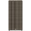 Trädgårdsskåp grå 50x55x115 cm konstrotting vidaXL – miniatyr 8