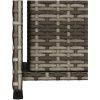 Trädgårdsskåp grå 50x55x115 cm konstrotting vidaXL – miniatyr 10