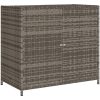 Trädgårdsskåp grå 83x45x76 cm konstrotting vidaXL – miniatyr 2