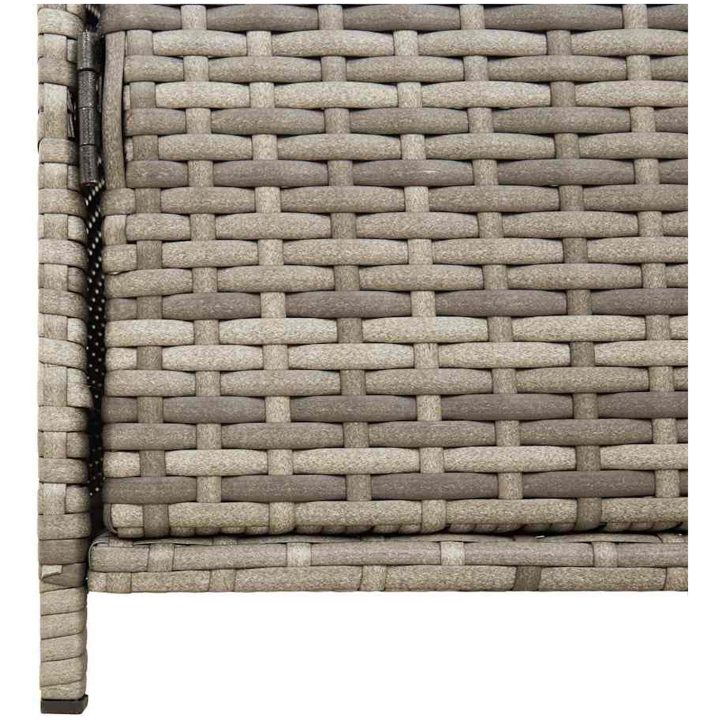 Trädgårdsskåp grå 83x45x76 cm konstrotting vidaXL – bild 11