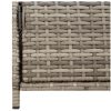 Trädgårdsskåp grå 83x45x76 cm konstrotting vidaXL – miniatyr 10