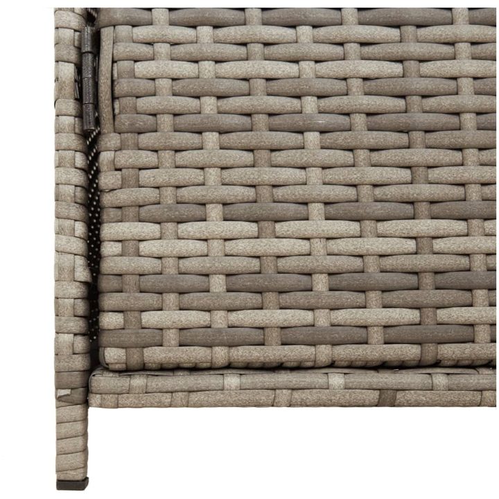 Trädgårdsskåp grå 83x45x76 cm konstrotting vidaXL – bild 10