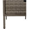 Trädgårdsskåp grå konstrotting vidaXL 55 x 59 x 80 cm – miniatyr 8