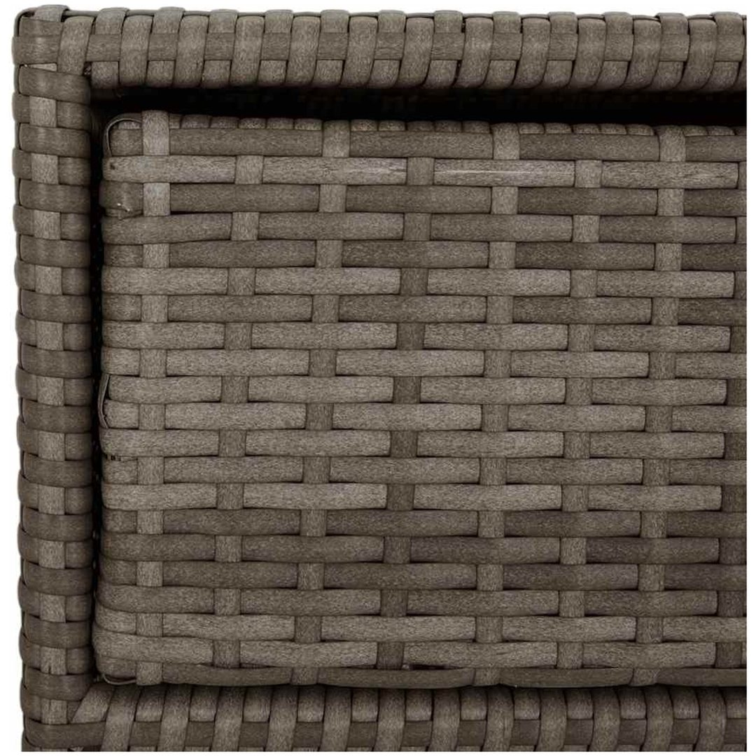 Trädgårdsskåp grå konstrotting vidaXL 55 x 59 x 80 cm – bild 9