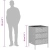 Trädgårdsskåp grå konstrotting vidaXL 55 x 59 x 80 cm – miniatyr 10