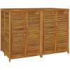Trädgårdsskåp massivt akaciaträ vidaXL 140 x 87 x 104 cm – miniatyr 3