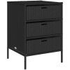 Trädgårdsskåp svart konstrotting vidaXL 55 x 59 x 80 cm – miniatyr 2