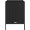 Trädgårdsskåp svart konstrotting vidaXL 55 x 59 x 80 cm – miniatyr 6