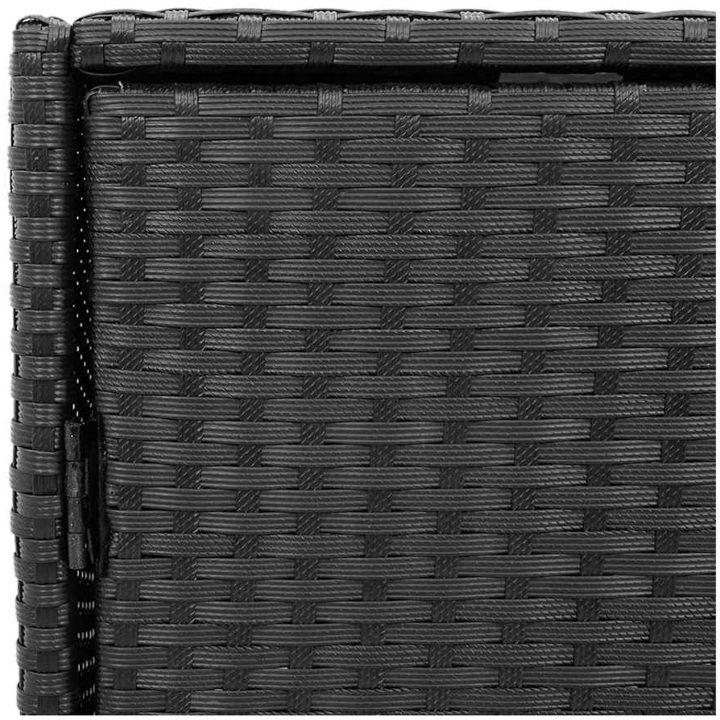 Trädgårdsskåp svart konstrotting vidaXL 55 x 59 x 80 cm – bild 9