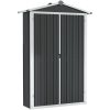 Trädgårdsskjul antracit 116x45x175 cm galvaniserat stål vidaXL – miniatyr 2