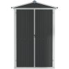 Trädgårdsskjul antracit 116x45x175 cm galvaniserat stål vidaXL – miniatyr 4