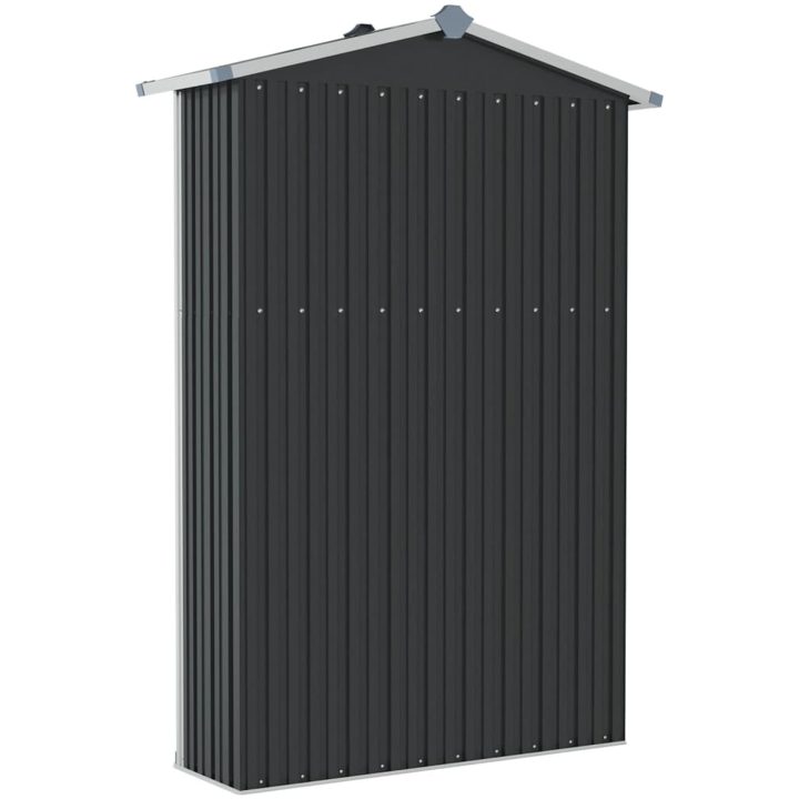 Trädgårdsskjul antracit 116x45x175 cm galvaniserat stål vidaXL – bild 6