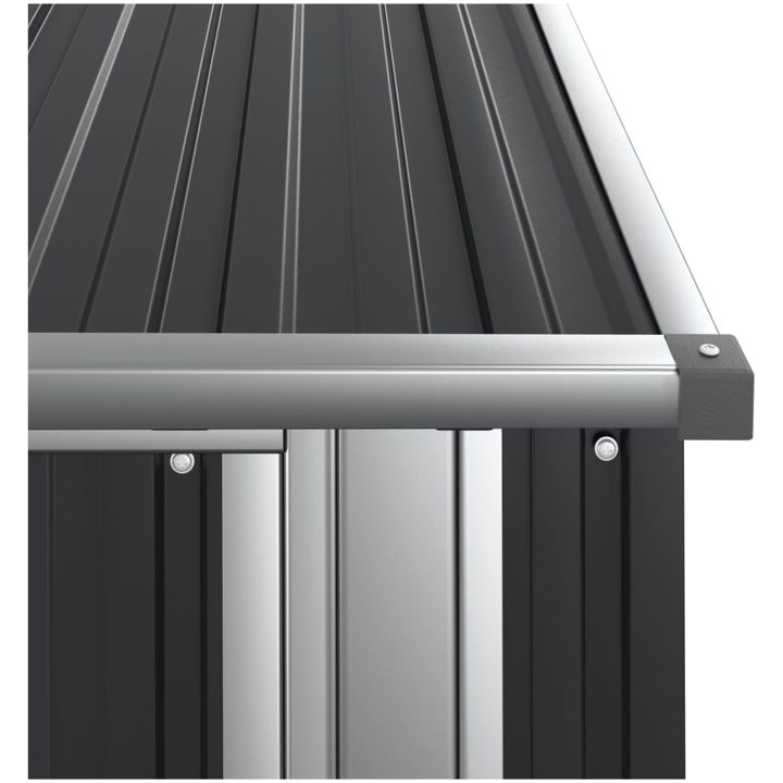Trädgårdsskjul antracit 118,5x97x209,5 cm galvaniserat stål vidaXL – bild 7