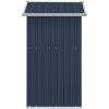 Trädgårdsskjul antracit 126x97,5x177 cm galvaniserat stål vidaXL – miniatyr 5