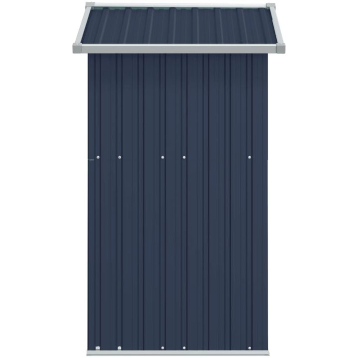 Trädgårdsskjul antracit 126x97,5x177 cm galvaniserat stål vidaXL – bild 5