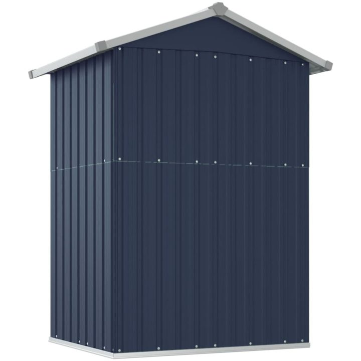 Trädgårdsskjul antracit 126x97,5x177 cm galvaniserat stål vidaXL – bild 6