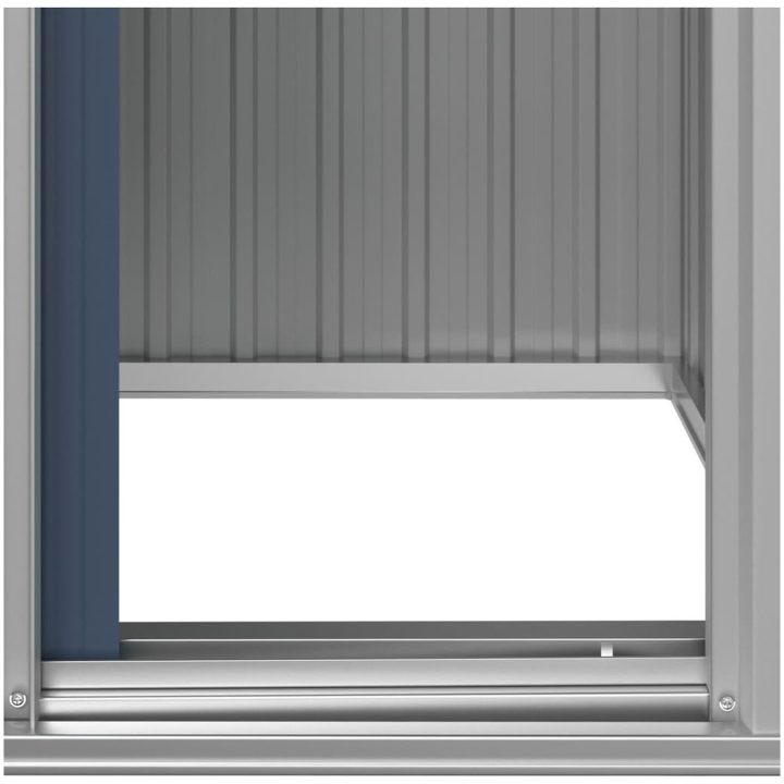 Trädgårdsskjul antracit 126x97,5x177 cm galvaniserat stål vidaXL – bild 7