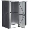 Trädgårdsskjul antracit 180,5x97x209,5 cm galvaniserat stål vidaXL – miniatyr 4