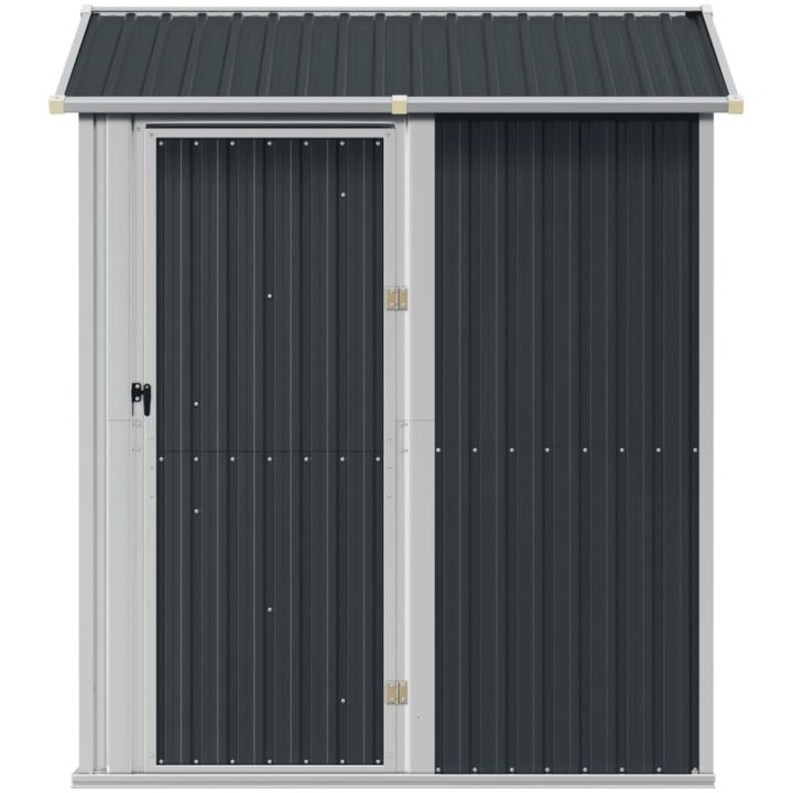 Trädgårdsskjul antracit 192x152,5x237 cm galvaniserat stål vidaXL – bild 4
