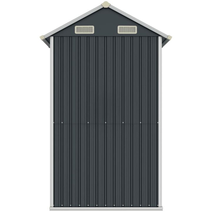 Trädgårdsskjul antracit 192x152,5x237 cm galvaniserat stål vidaXL – bild 5