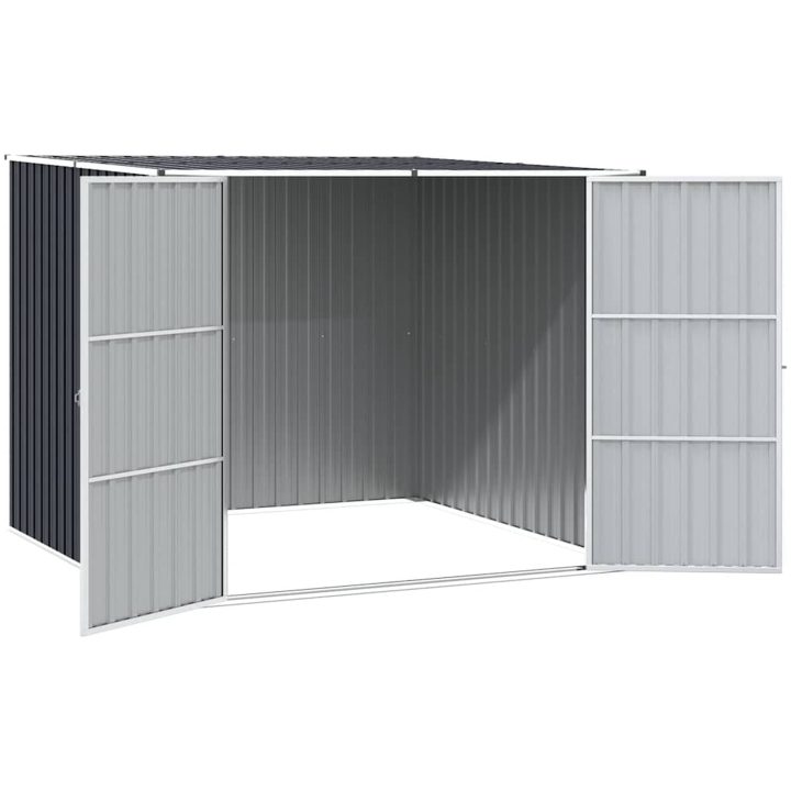 Trädgårdsskjul antracit 195x198x159 cm galvaniserat stål vidaXL – bild 6