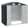 Trädgårdsskjul antracit 205x129x183 cm galvaniserat stål vidaXL – miniatyr 2