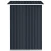 Trädgårdsskjul antracit 205x129x183 cm galvaniserat stål vidaXL – miniatyr 4