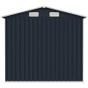 Trädgårdsskjul antracit 205x129x183 cm galvaniserat stål vidaXL – miniatyr 5