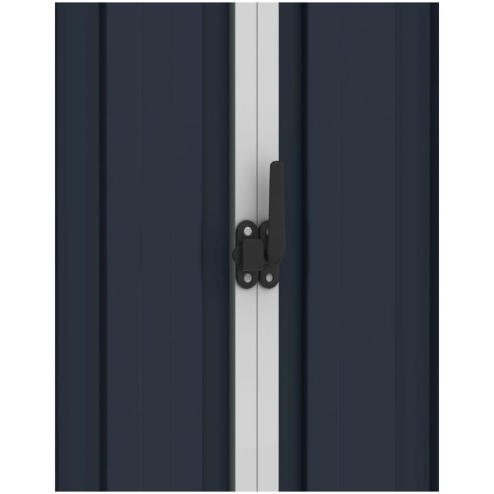 Trädgårdsskjul antracit 205x129x183 cm galvaniserat stål vidaXL – bild 6