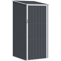 Trädgårdsskjul antracit 87x98x159 cm galvaniserat stål vidaXL