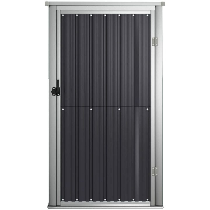 Trädgårdsskjul antracit galvaniserat stål vidaXL 88 x 89 x 161 cm – bild 3