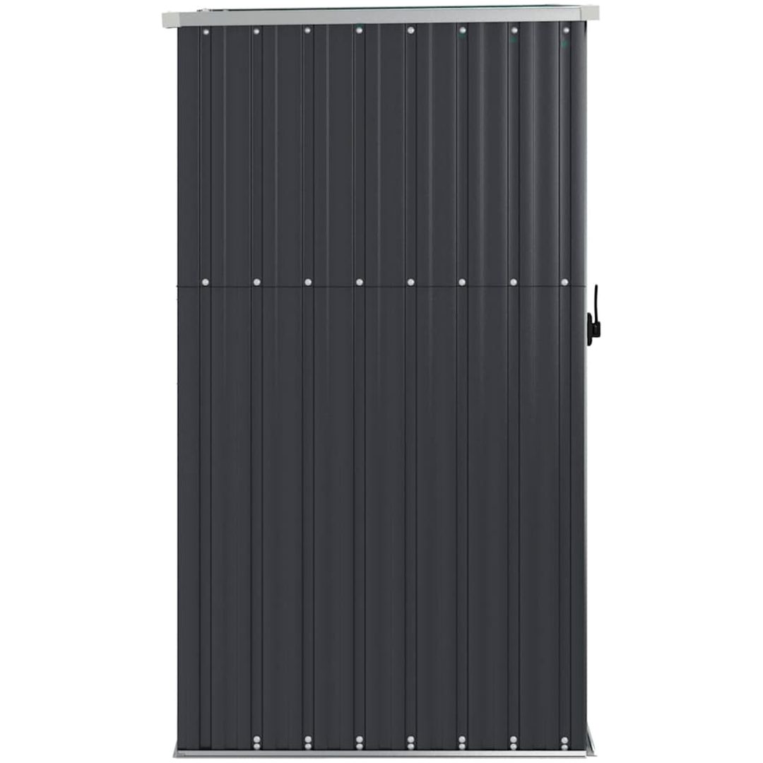 Trädgårdsskjul antracit galvaniserat stål vidaXL 88 x 89 x 161 cm – bild 4