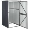Trädgårdsskjul antracit galvaniserat stål vidaXL 88 x 89 x 161 cm – miniatyr 5