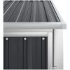 Trädgårdsskjul antracit galvaniserat stål vidaXL 88 x 89 x 161 cm – miniatyr 6