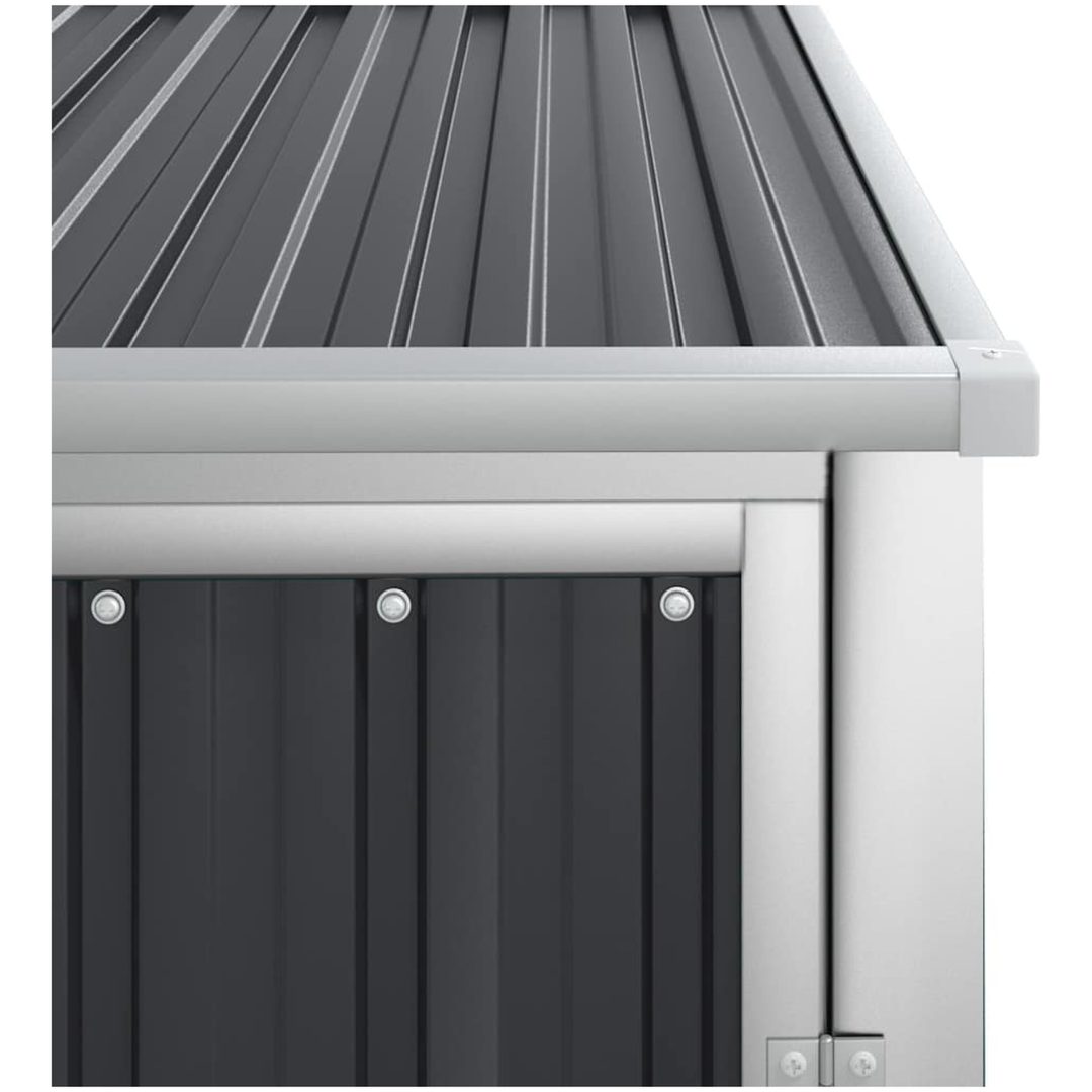 Trädgårdsskjul antracit galvaniserat stål vidaXL 88 x 89 x 161 cm – bild 6